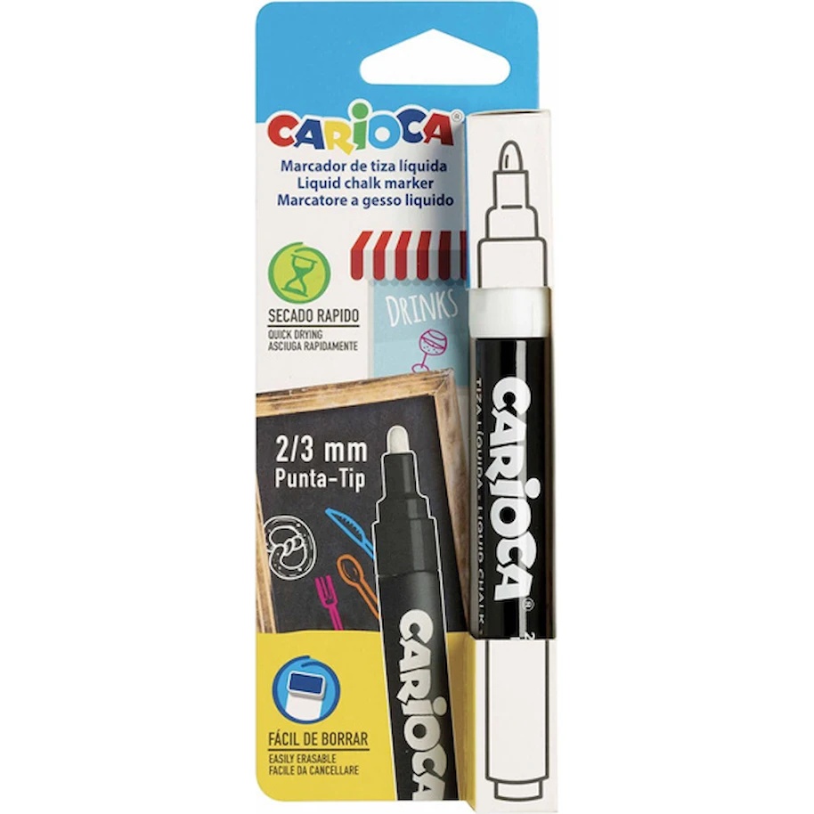 Marker Carioca White 2-3mm (43557 31)