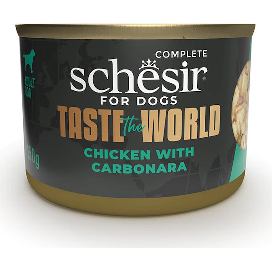 Hrană umedă pentru câini Schesir Wholefood Chicken With Carbonara 150g