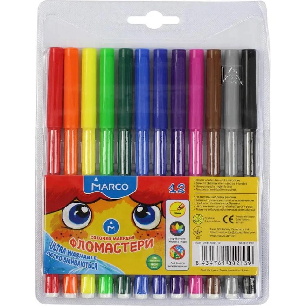 Set carioci Marco 12pcs (1690-12)