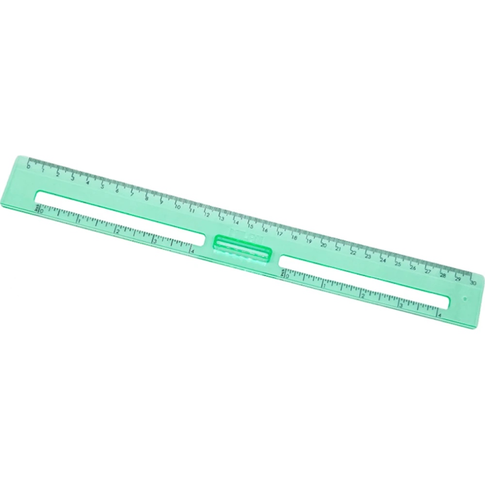 Riglă Milan New Look 30cm Green (353801NL)