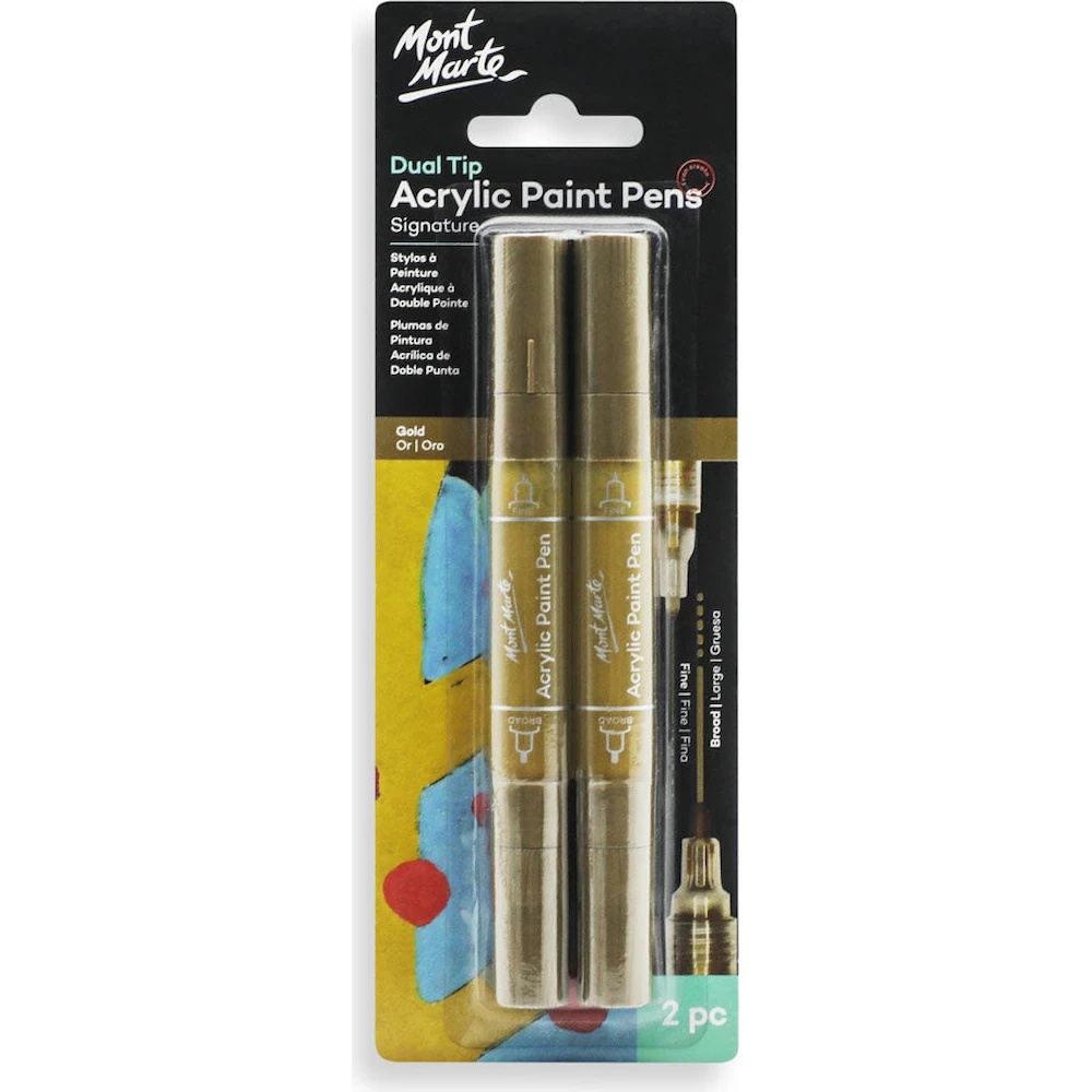 Markere Mont Marte Dual Tip 2pcs Gold (MPN0159)