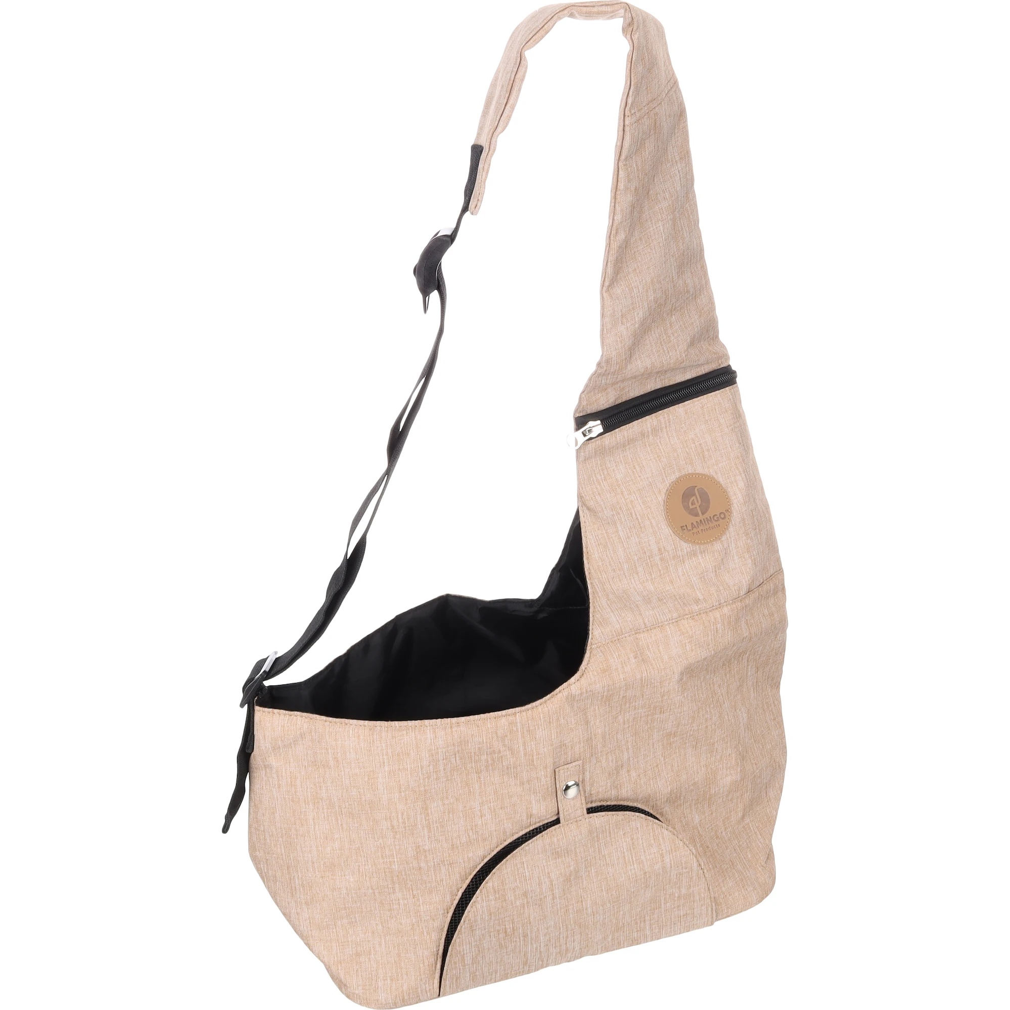 Transport pentru câini Flamingo Kanga Beige 44x20x20cm (523543)