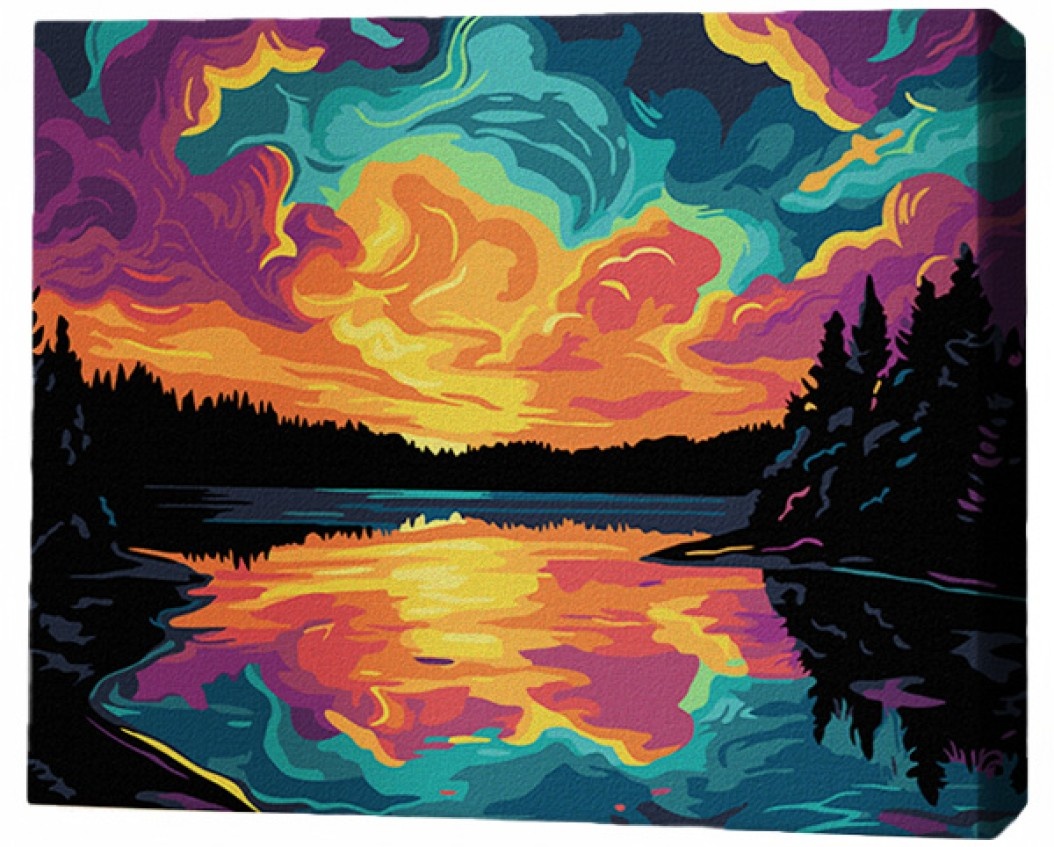 Tablou pe numere Brushme Закатная симфония 30x50cm (RMGB025FC)