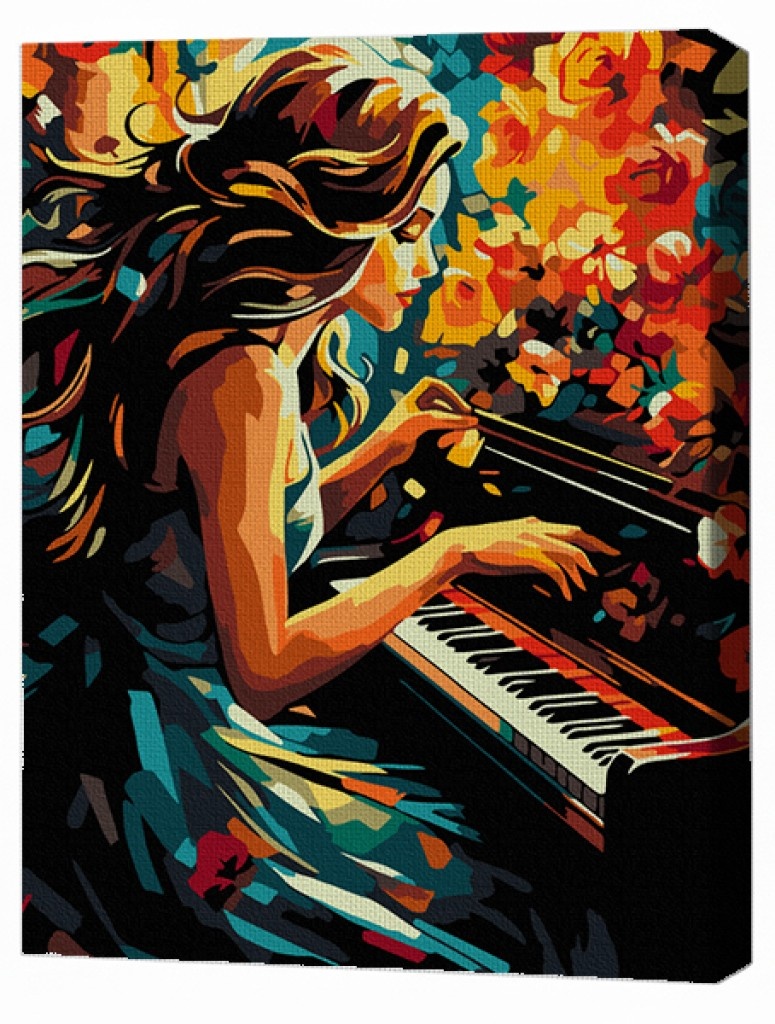 Tablou pe numere Brushme Музыка души 30x40cm (RMGB027FC)