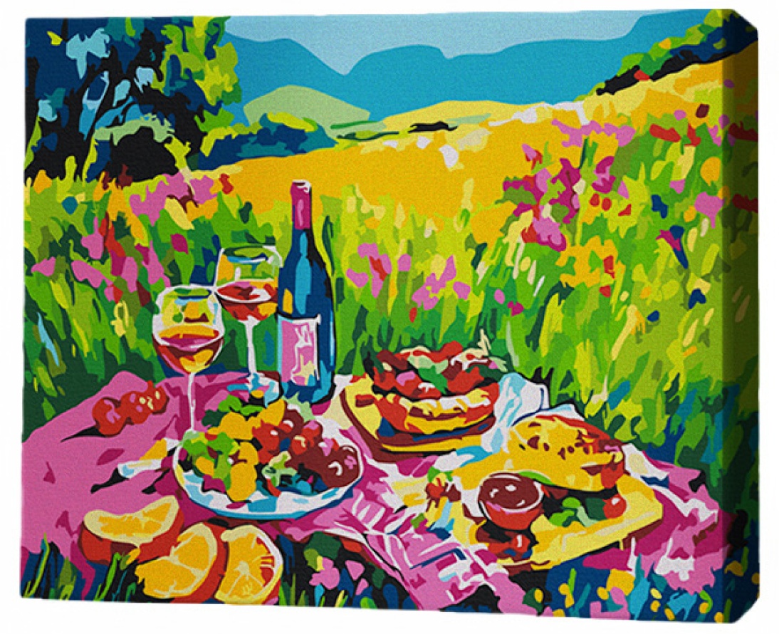 Tablou pe numere Brushme Пикник на поляне 40x50cm (MG0009FC)