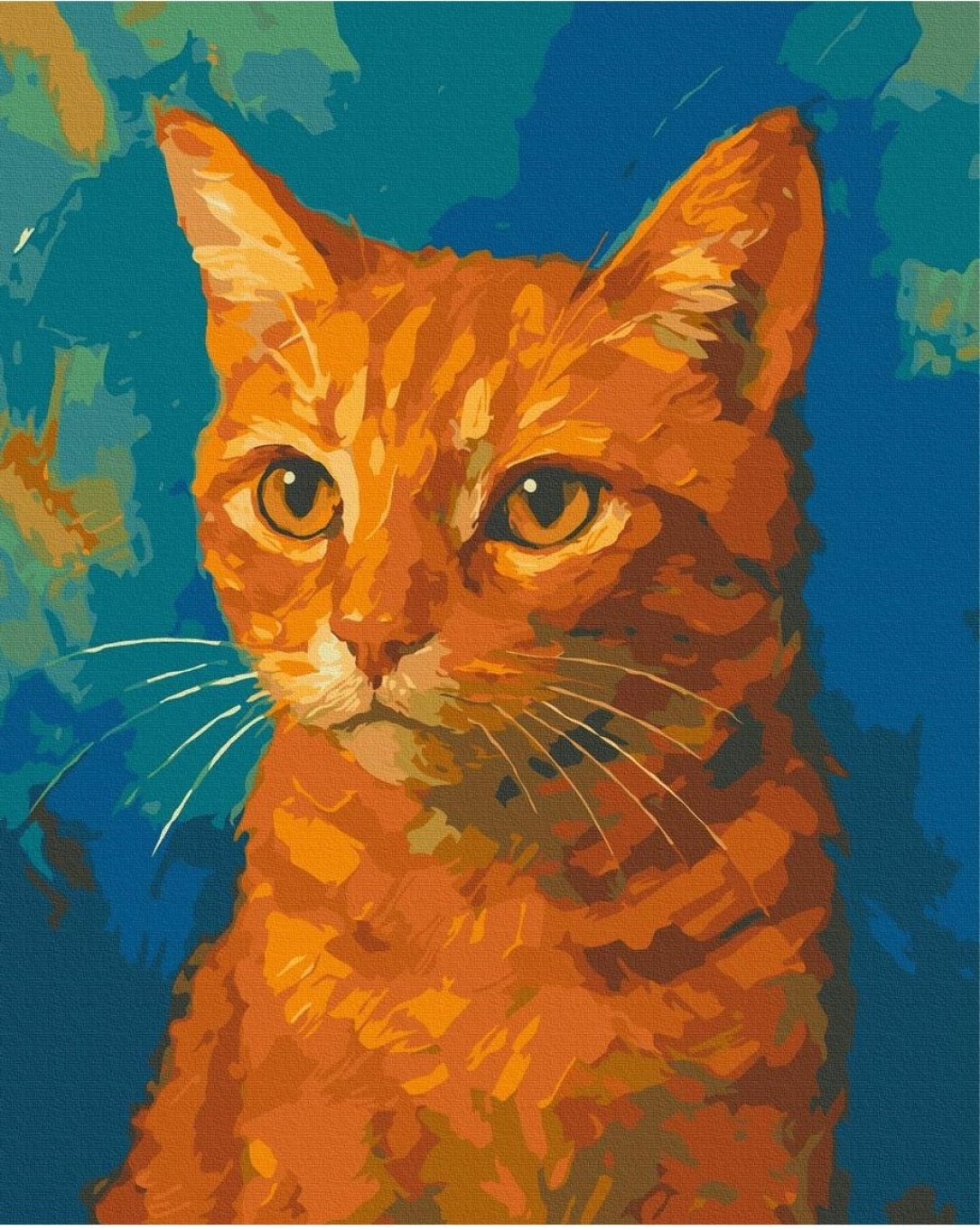 Tablou pe numere Brushme Pisica roscata 40x50cm (BS54529)