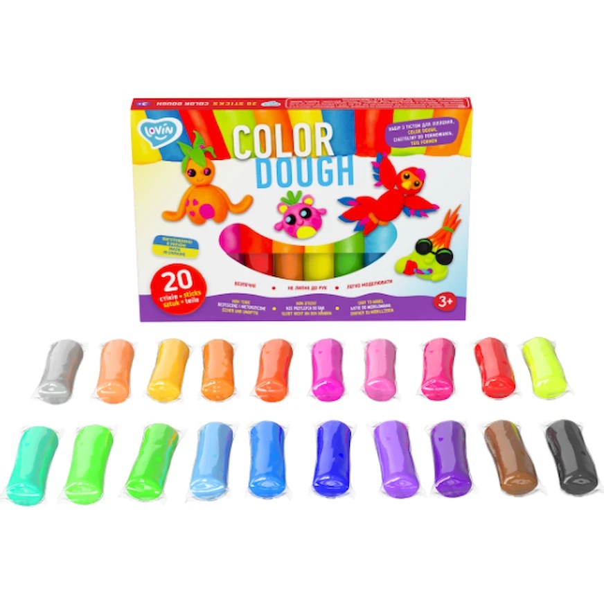 Pastă pentru modelare OKTO Clay 20pcs (41204)