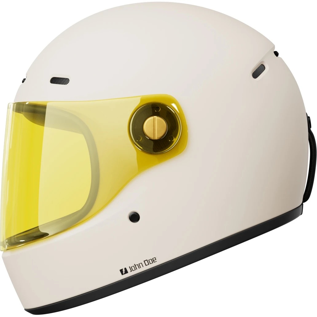 Cască pentru motocicletă John Doe Frozen Off-White (JH1003-XS)