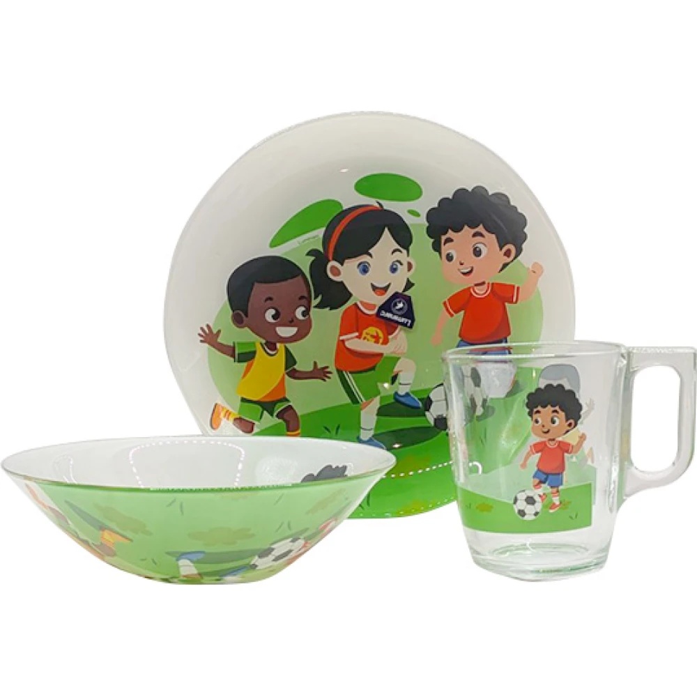 Set veselă pentru copii Luminarc Kickoff Kitchen (X3058)