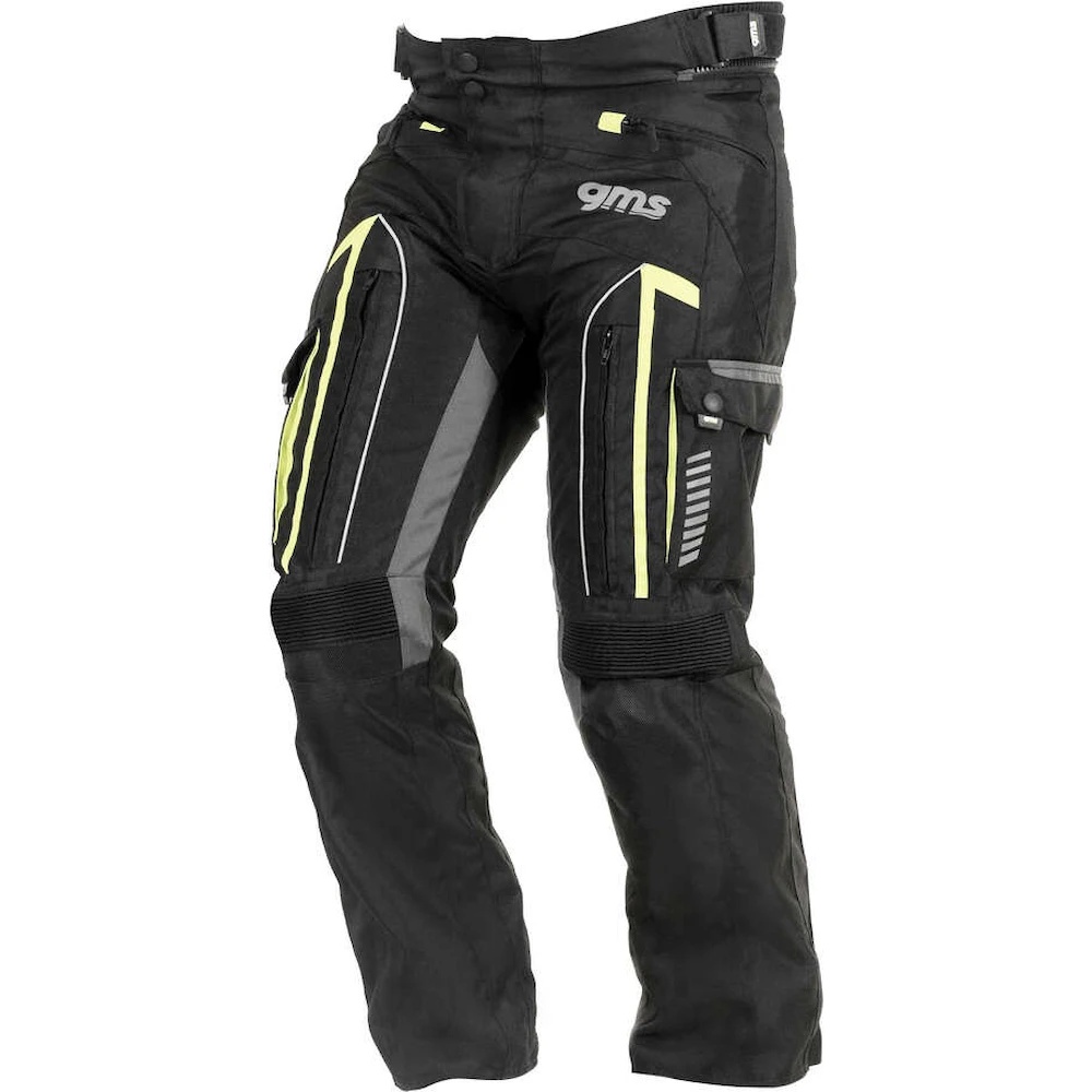 Pantaloni de moto GMS Everest Black Anthracite Yellow (ZG65308-395-L)