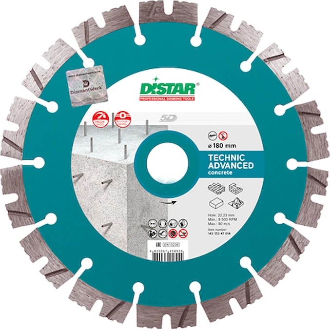 Disc de tăiere Distar 1A1RSS C3 CFH 180 22.23 RM-W