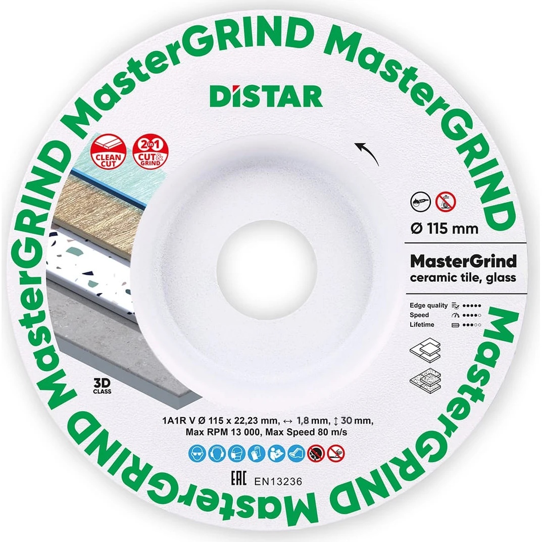 Disc de tăiere Distar 1A1R-V MasterGRIND d115x22.23mm (87015424065)