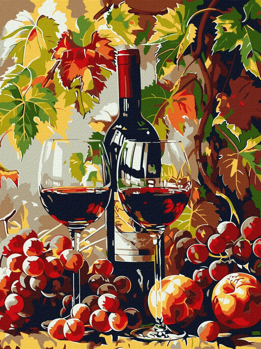 Tablou pe numere Ideyka Autumn Vine 30x40cm (KHO5705)