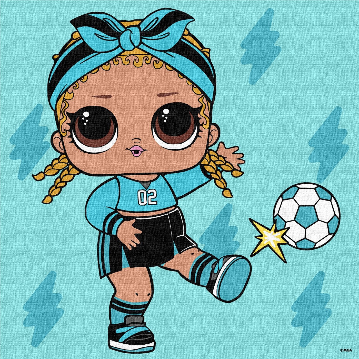 Tablou pe numere Ideyka L.O.L Surprise! Game on. Kicks 25х25cm (KHO1323)
