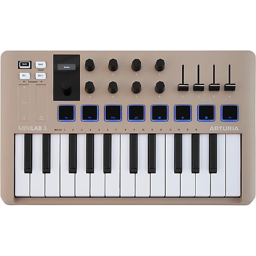 MIDI-claviatura Arturia MiniLab 3 Champagne