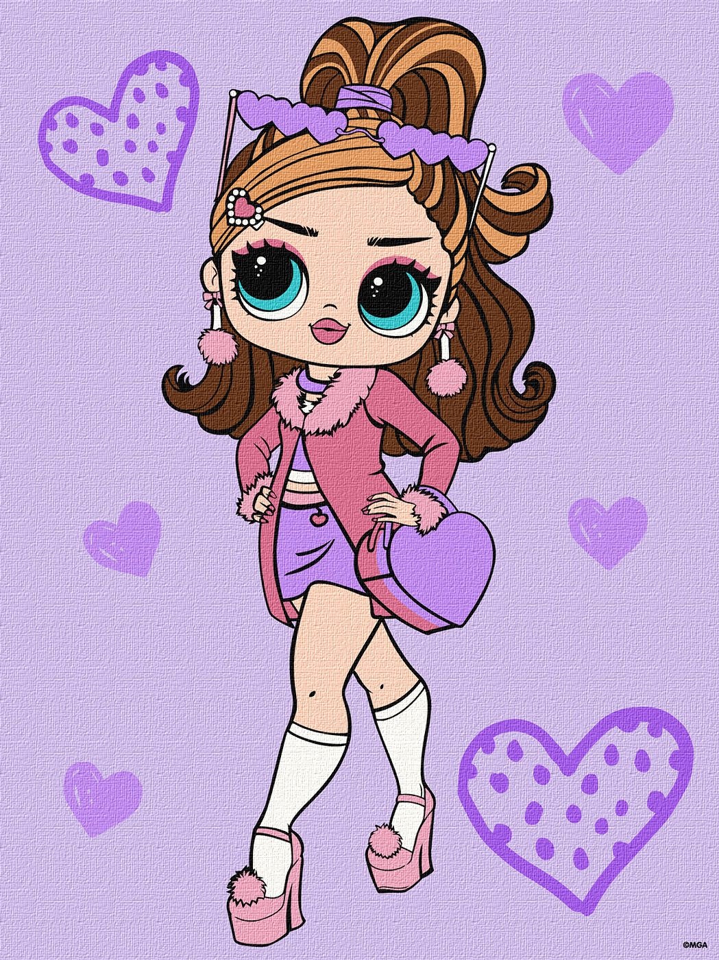 Tablou pe numere Ideyka L.O.L. Surprise! Tweens Fancy Gurl 30х40cm (KHO6284)