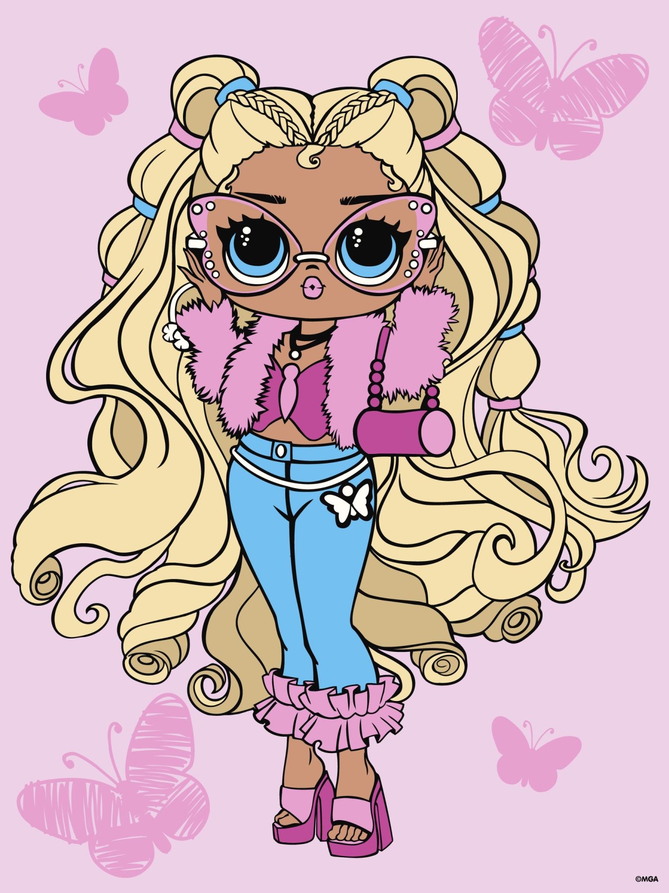 Tablou pe numere Ideyka L.O.L. Surprise! Tweens Olivia Flutter 30х40cm (KHO6286)