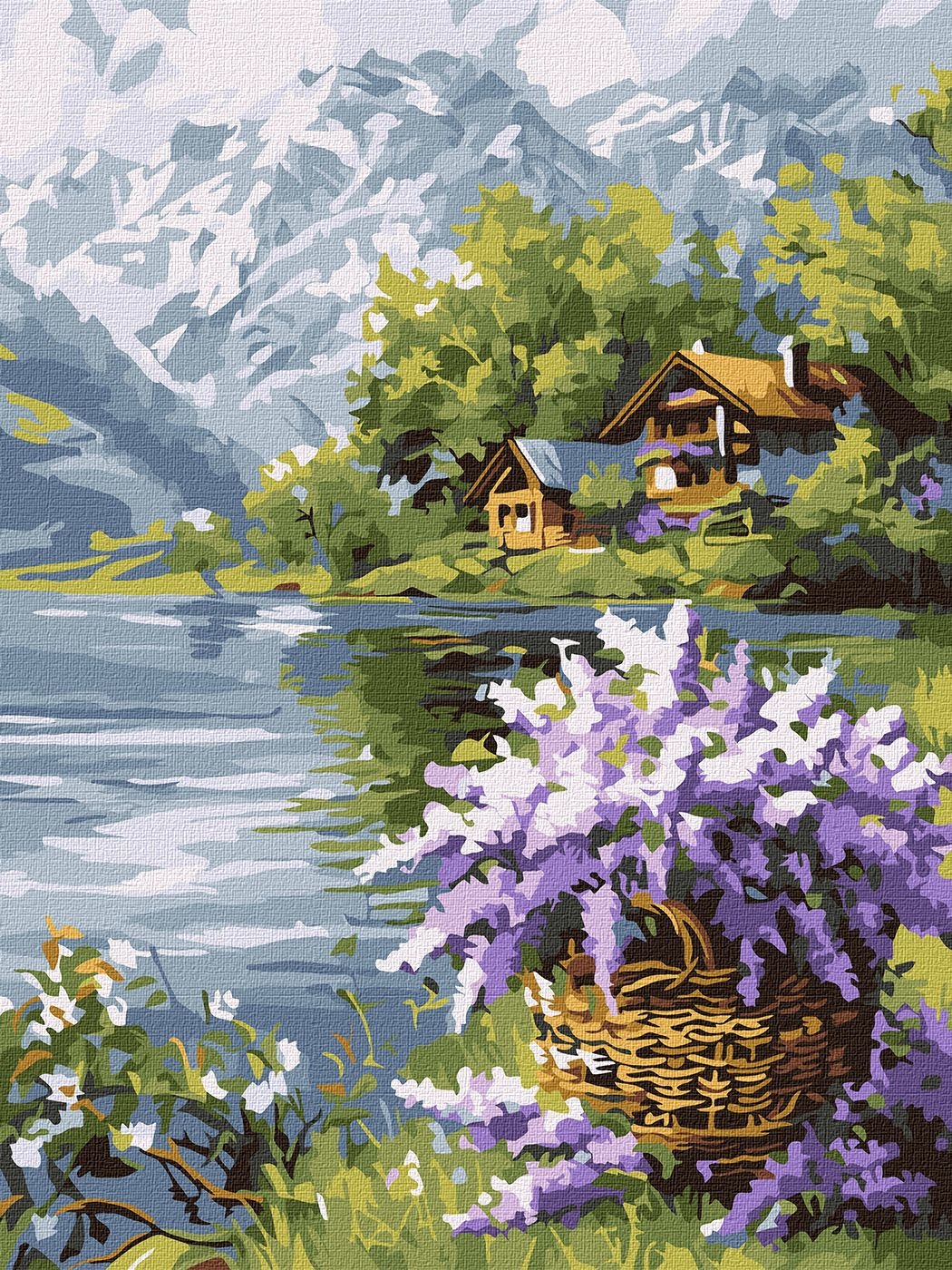 Tablou pe numere Ideyka Lilac Baske 30x40cm (KHO6357)