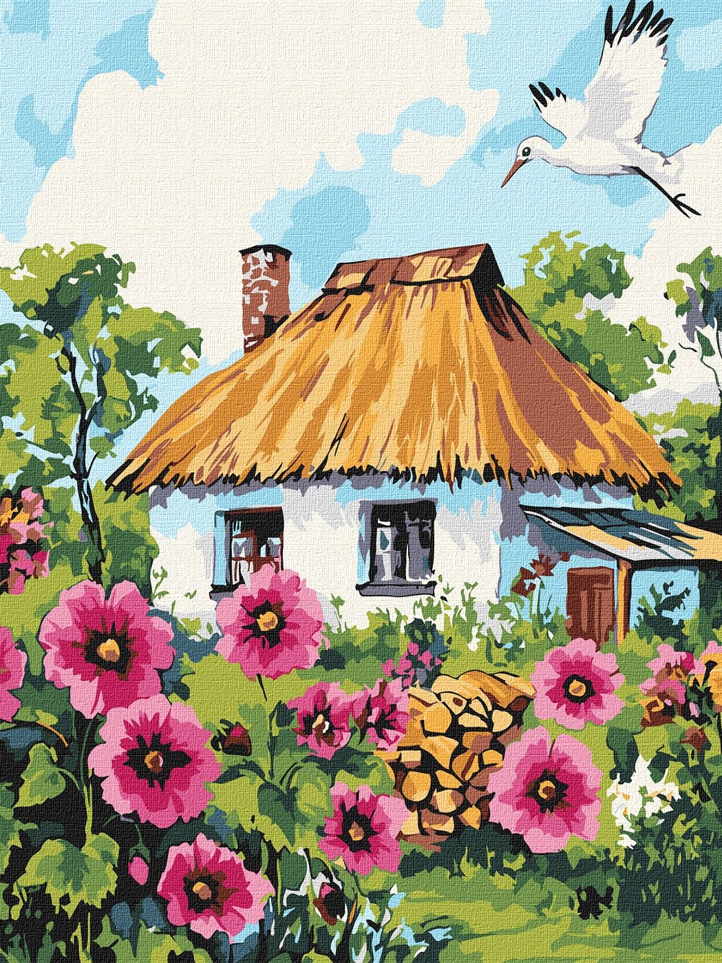 Tablou pe numere Ideyka Mallows Near The House 30x40cm (KHO6407)
