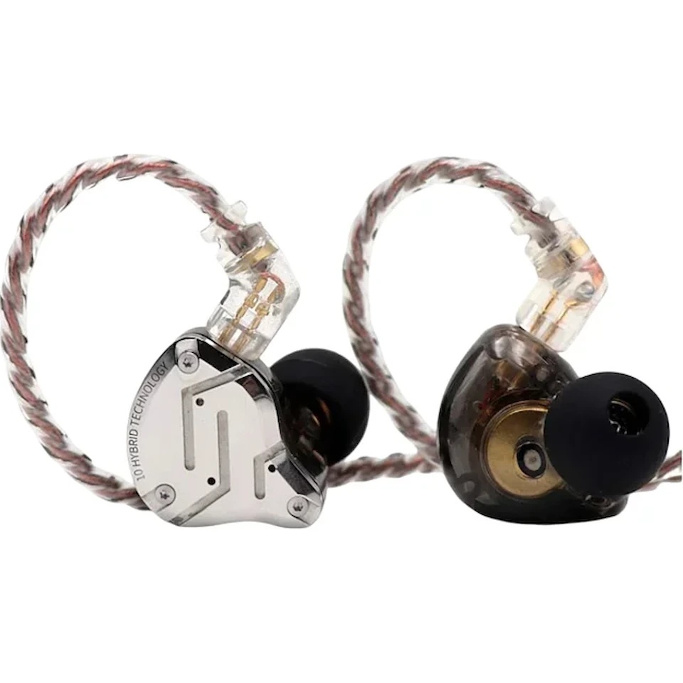 Căşti KZ Acoustic ZS10 PRO Silver-Black