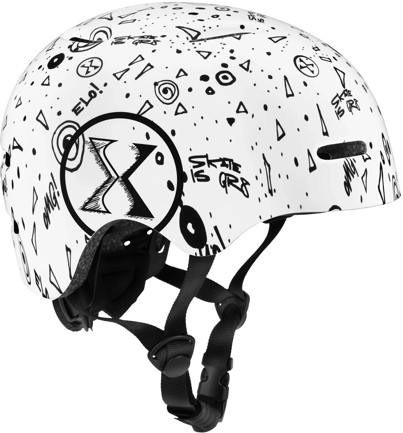 Cască Nils Extreme, s.S 52-56 White Black (MT311)