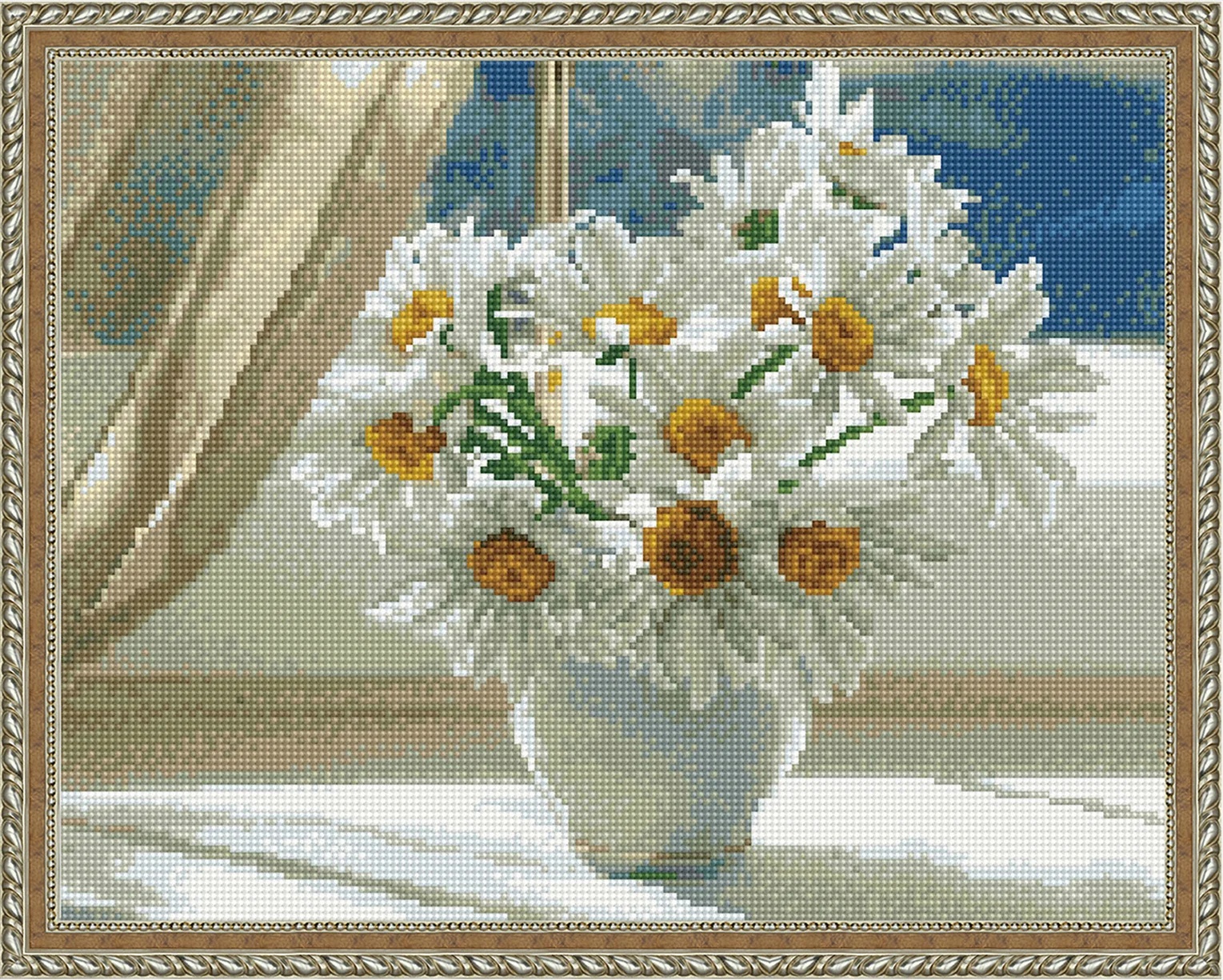Mozaic cu diamante Diamond Daisies 40x50cm (YW04204)