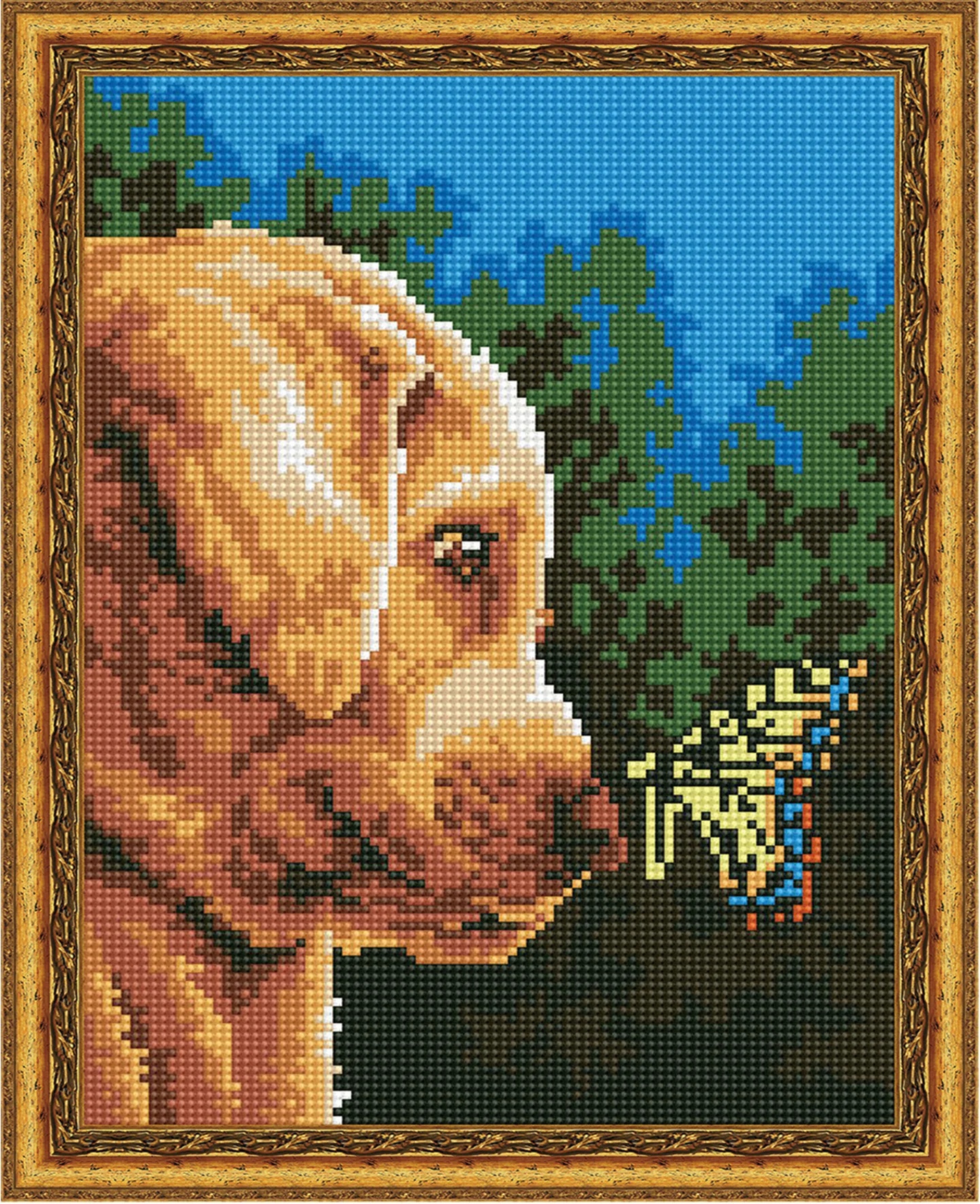 Mozaic cu diamante Diamond Dog 30x40cm (YW00399)
