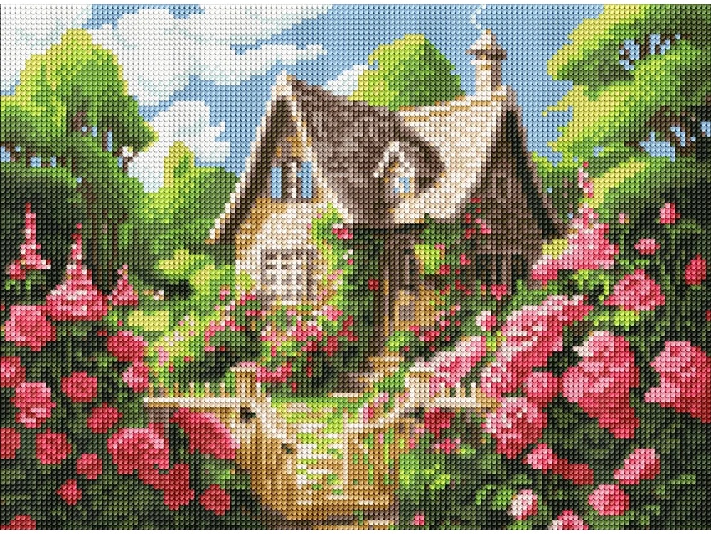 Mozaic cu diamante Ideyka Cosy Cottage 30x40cm (AMO8141)