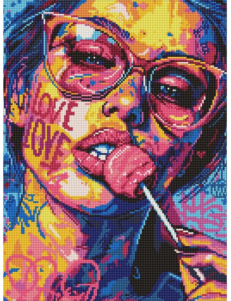 Mozaic cu diamante Ideyka Girl With A Candy 40x50cm (AMO8071)