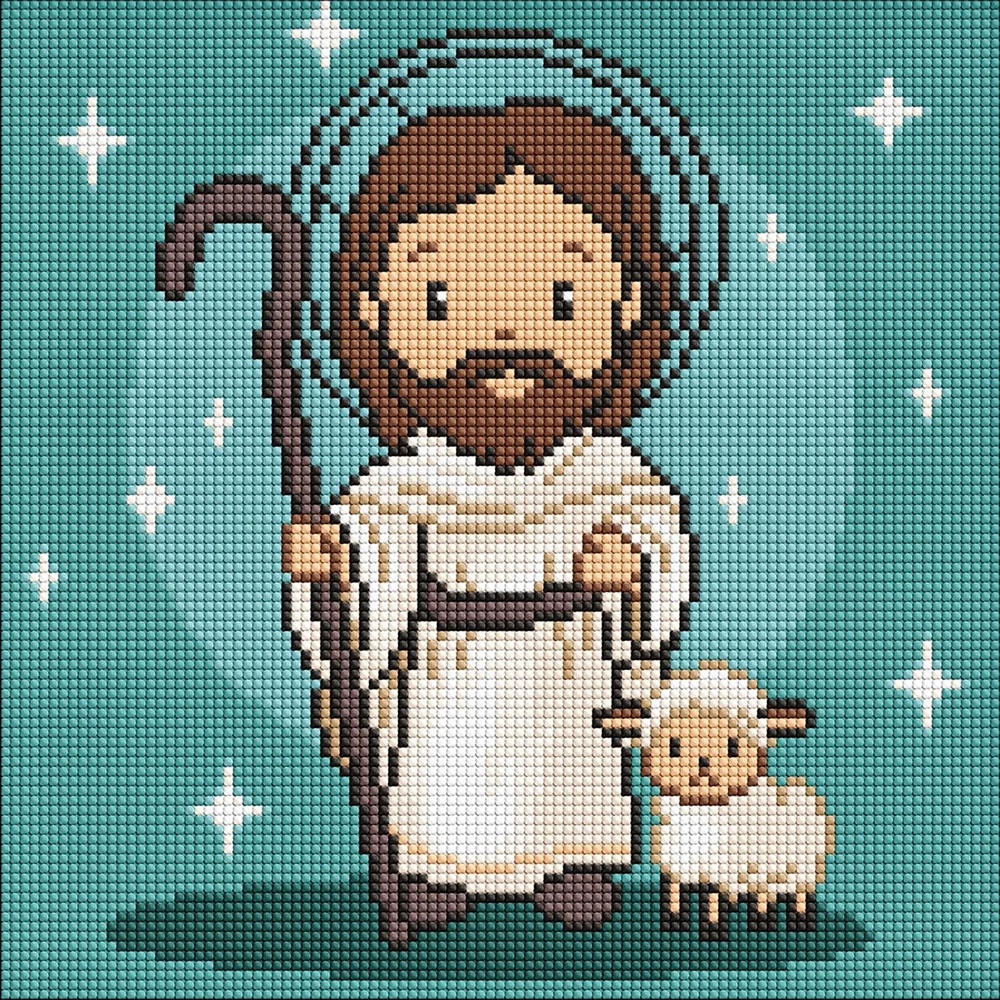 Mozaic cu diamante Ideyka Jesus 30x30cm (AMO8196)