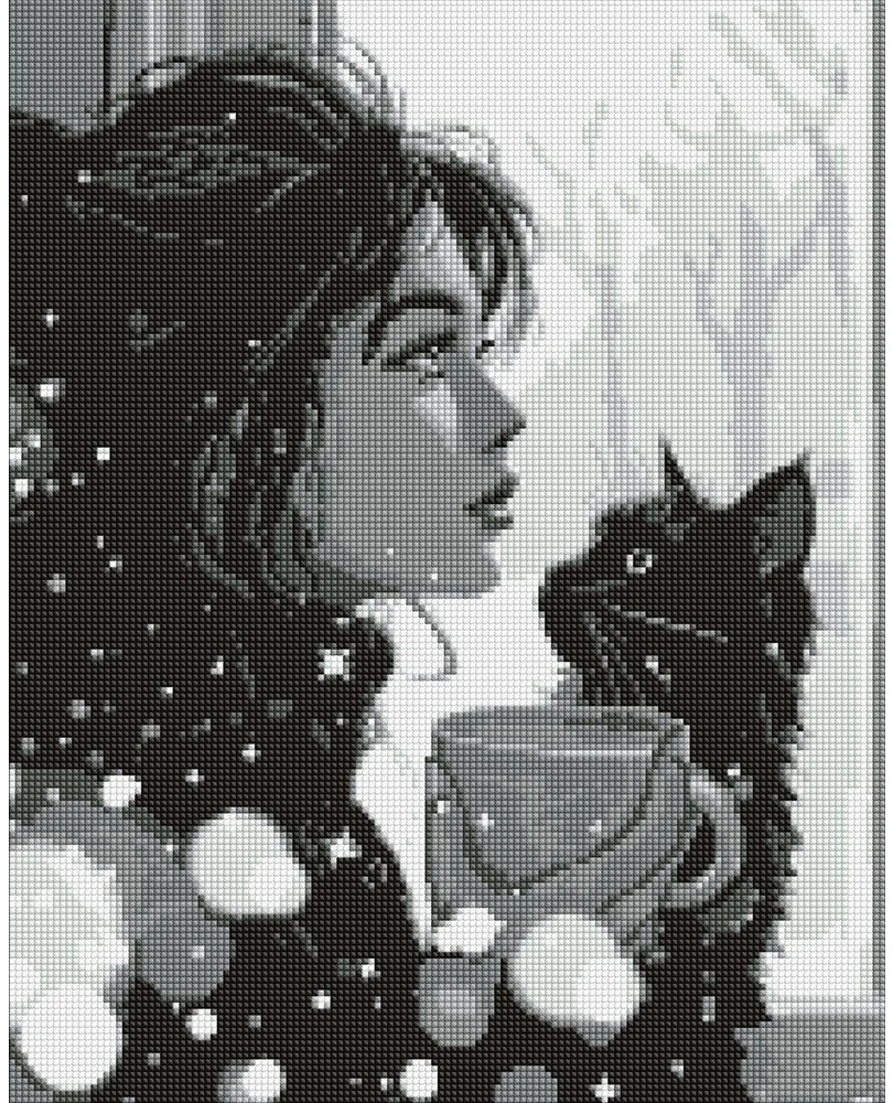 Mozaic cu diamante Ideyka Morning Silence 40x50cm (AMO8002)