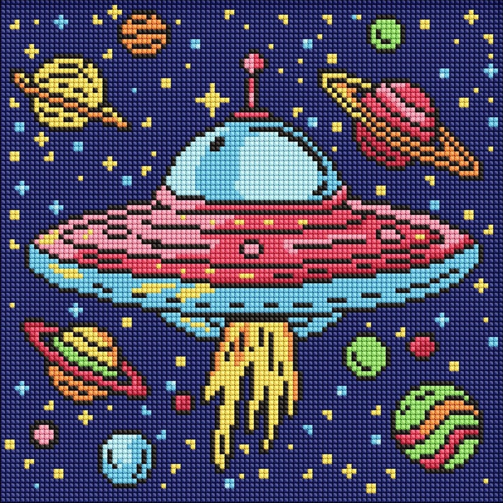 Mozaic cu diamante Ideyka Space Travel 30x30cm (AMO8107)