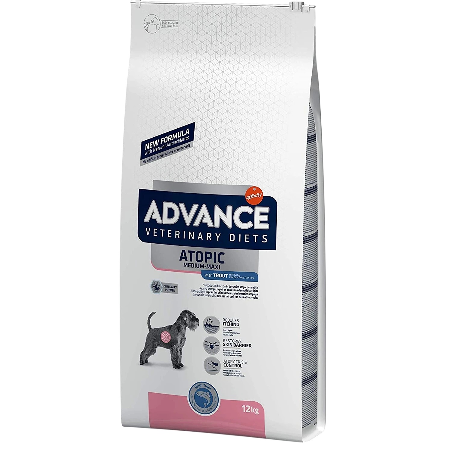 Hrană uscată pentru câini Advance Atopic Medium Maxi 12kg
