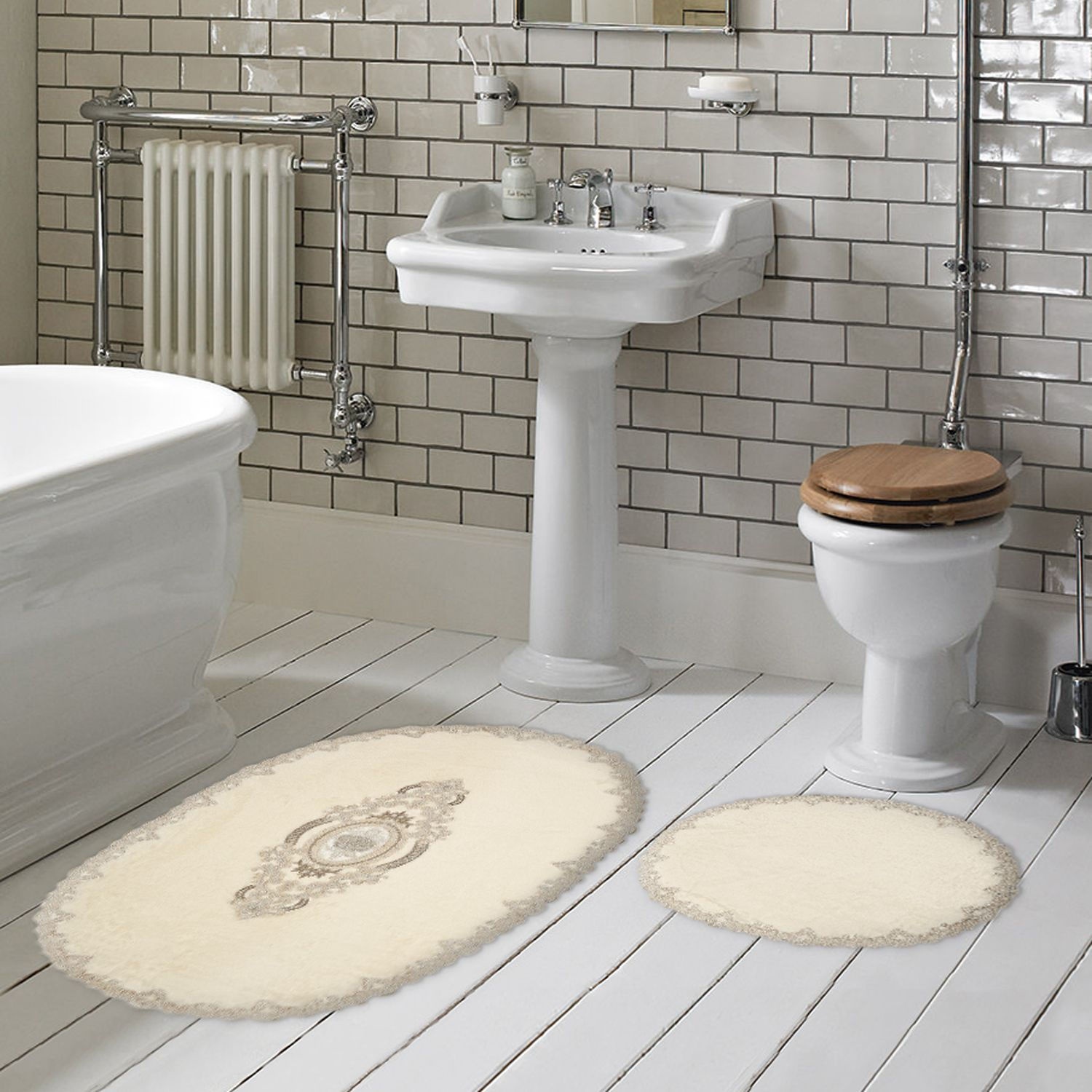 Set de covorașe de baie L'Essentiel Selonya Oval
