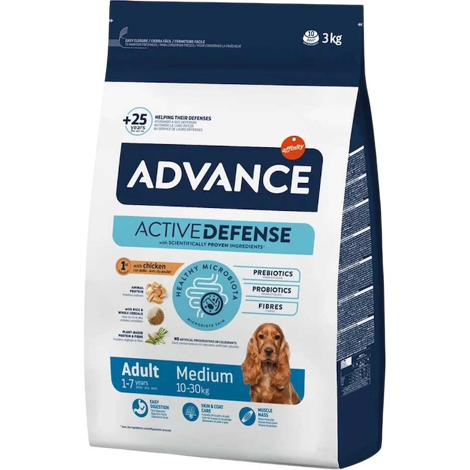 Hrană uscată pentru câini Advance Medium Adult 3kg
