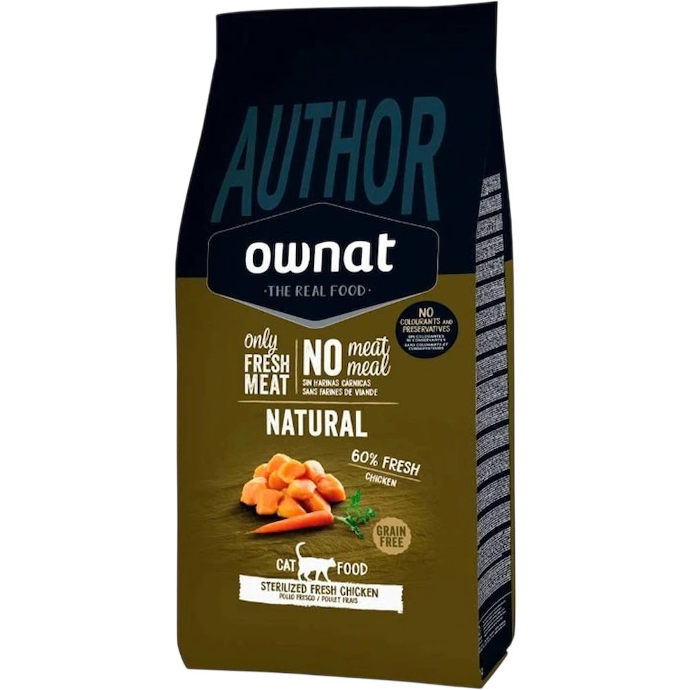 Hrană uscată pentru pisici Ownat Author Sterilized Fresh Chicken 3kg