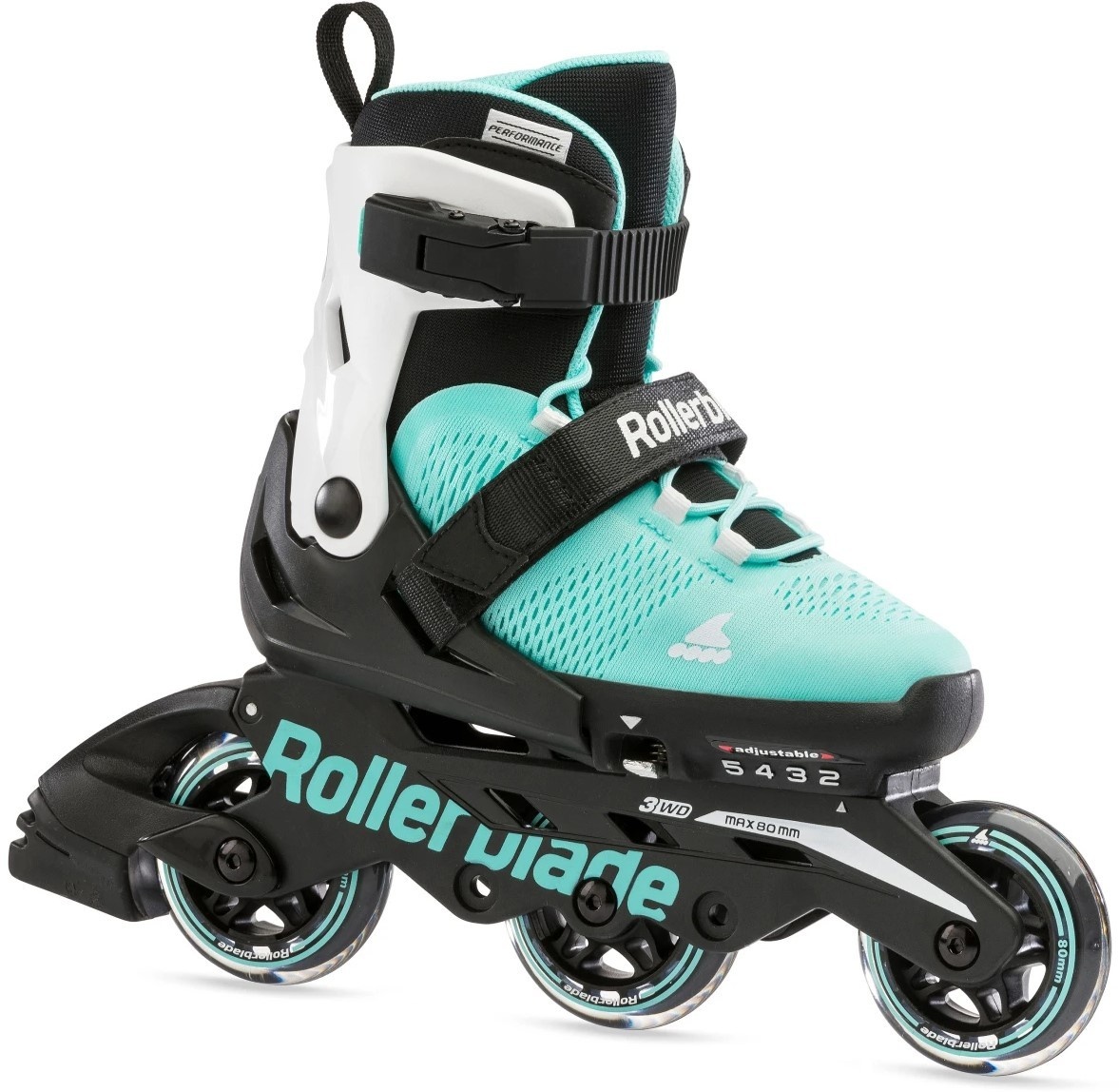 Role RollerBlade Microblade 3WD 28-32 Turquoise White