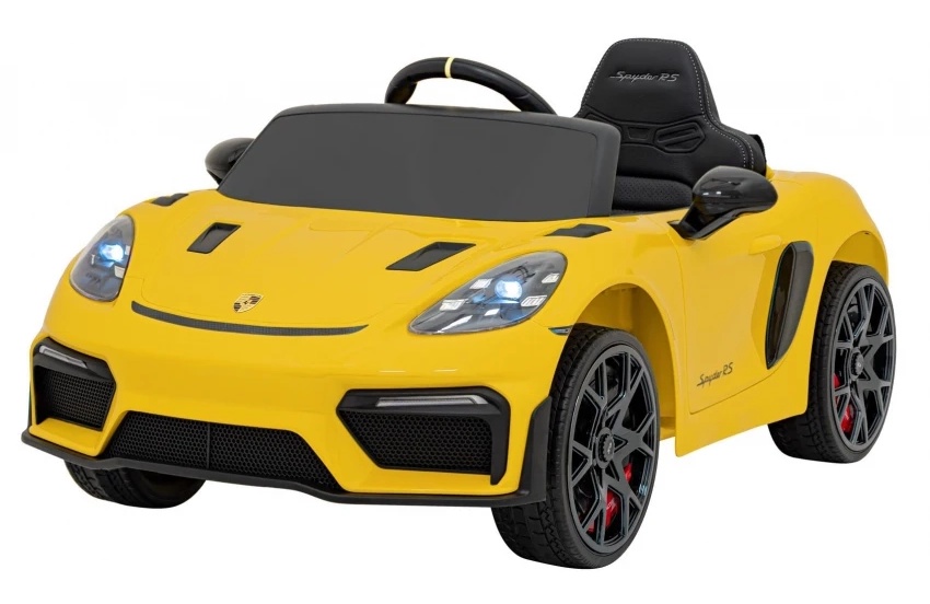 Mașinuța electrica KidsCar Porsche 718 Spyder RS Yellow (DK-CA003)