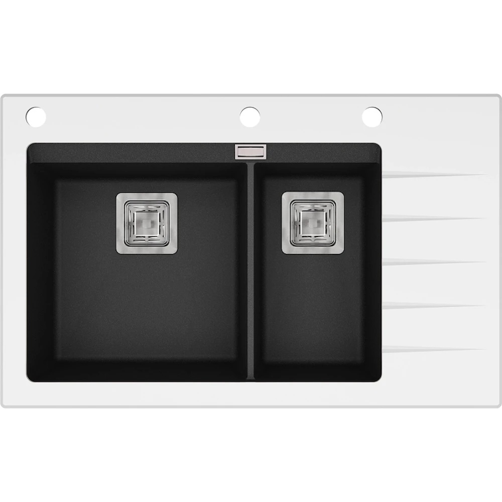 Chiuvetă de bucătărie Aquasanita Helika Delicia GQD150W