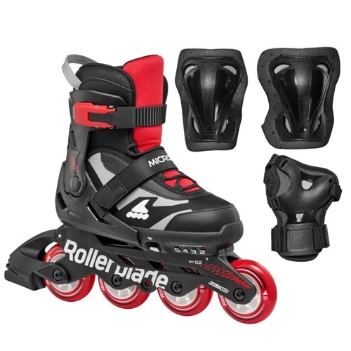 Role RollerBlade Set Microblade Combo 4pcs , s.36-40.5 Black Red (86B0751550ND01)