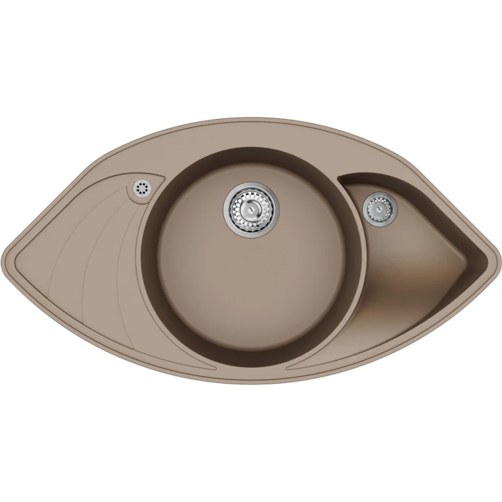 Chiuvetă de bucătărie Aquasanita Helika Papillon SCP151 Mocha