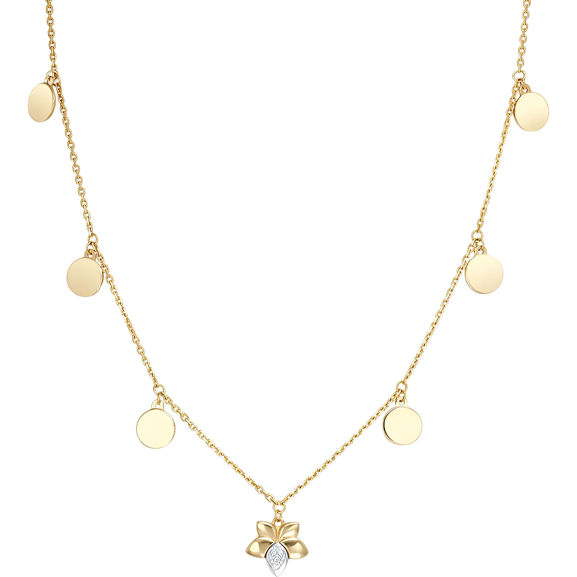 Colier din aur Yellow cu diamante Platina 07-0252-00-101-1121 6,1g