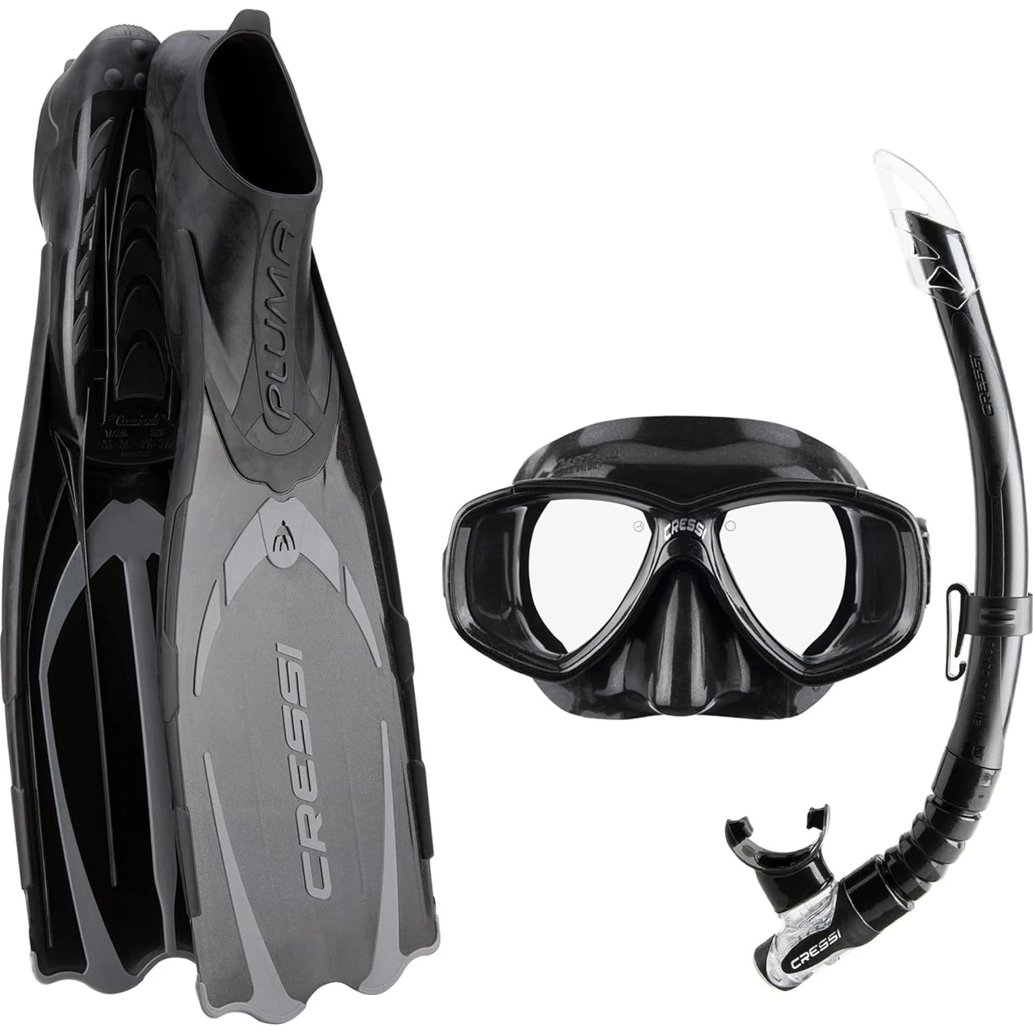Set pentru înot Cressi Pluma Bag 37 38 Black (CA179537)