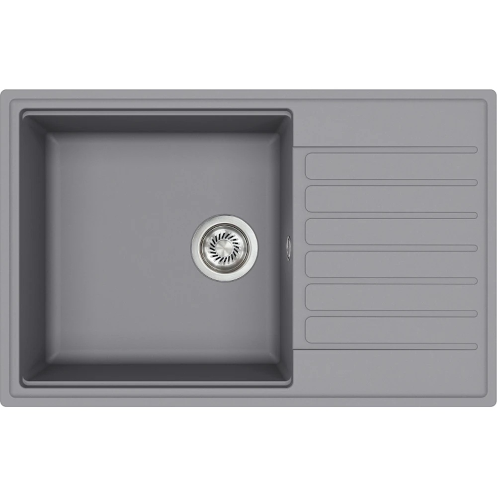 Chiuvetă de bucătărie Aquasanita Helika SQK105 Alumetallic