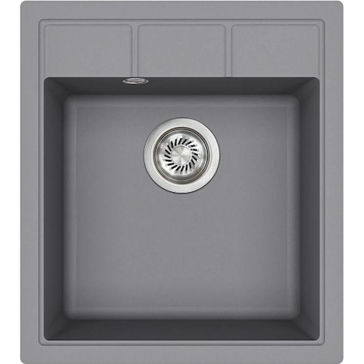 Chiuvetă de bucătărie Aquasanita Helika SQN100 Alumetallic
