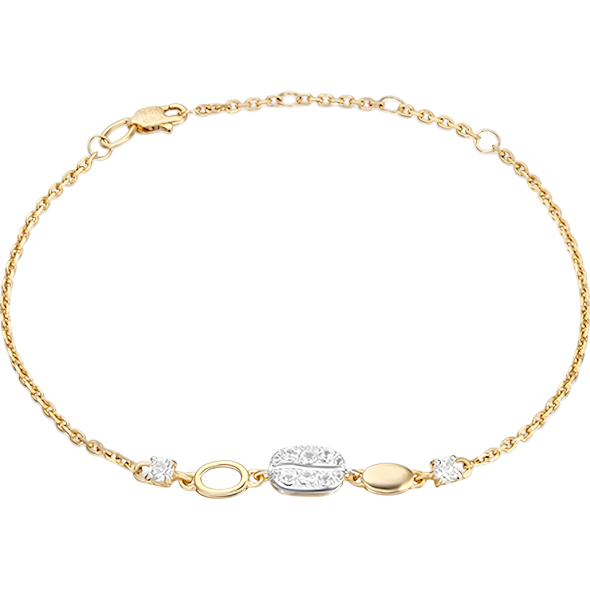 Brățară din aur White cu topaz incolor Platina 05-0716-00-201-1121 3,51g