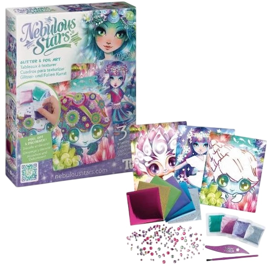 Set pentru creatie Nebulous Stars Glitter&Foil Art (11027)