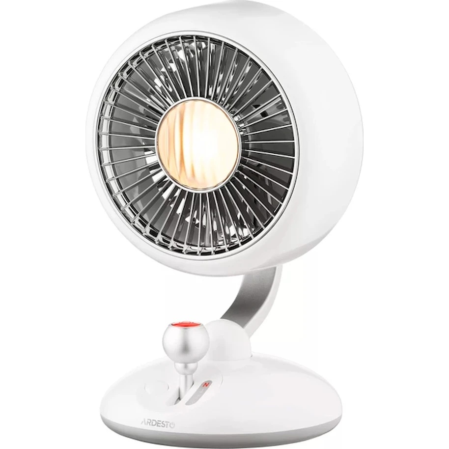Fan ARDESTO AviaFan FT-F3600W, 12cm, rechargeable, backlight, USB-A Type-C, White
