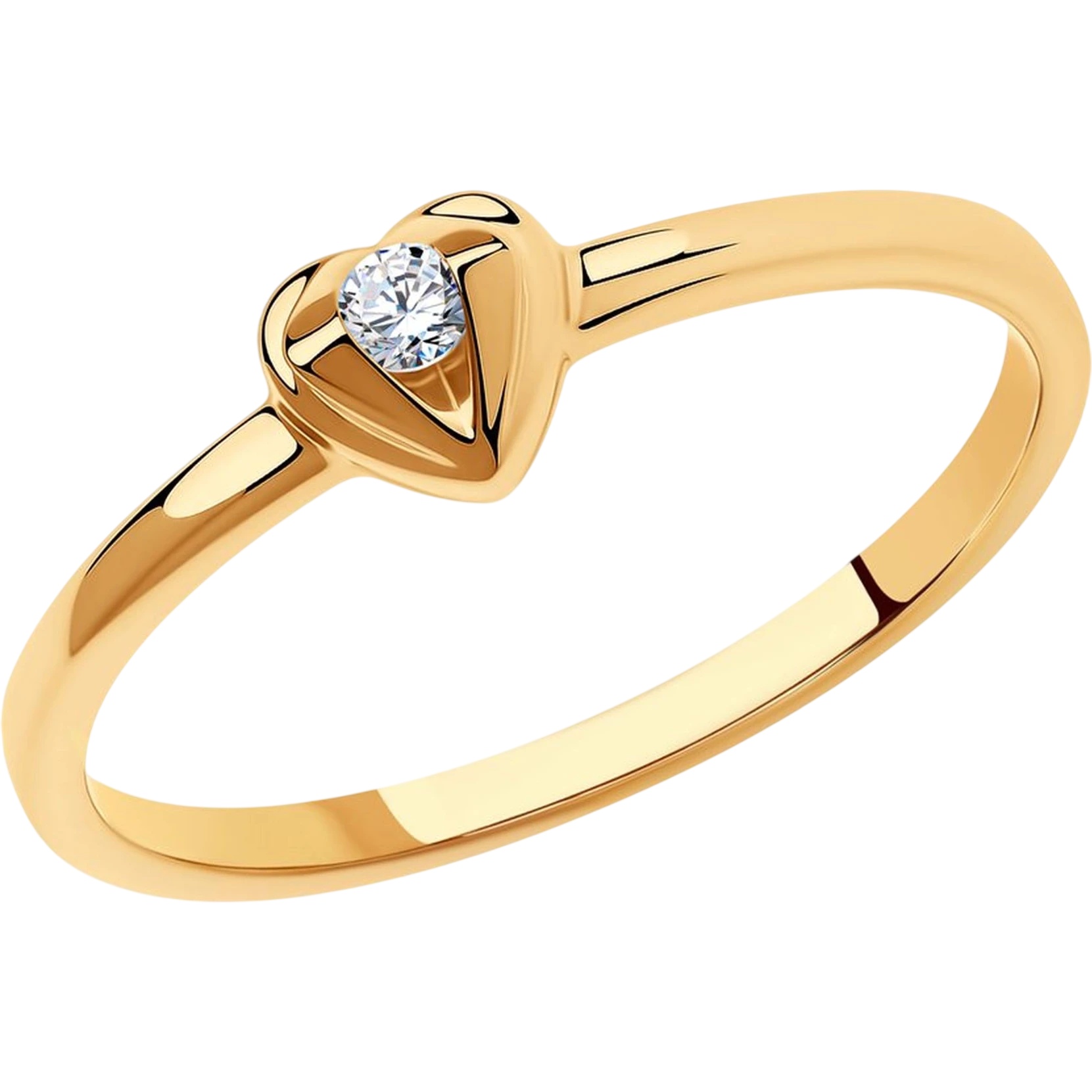 Inel din aur Red cu diamant Casa Bosco 1011988 1g s.15,5