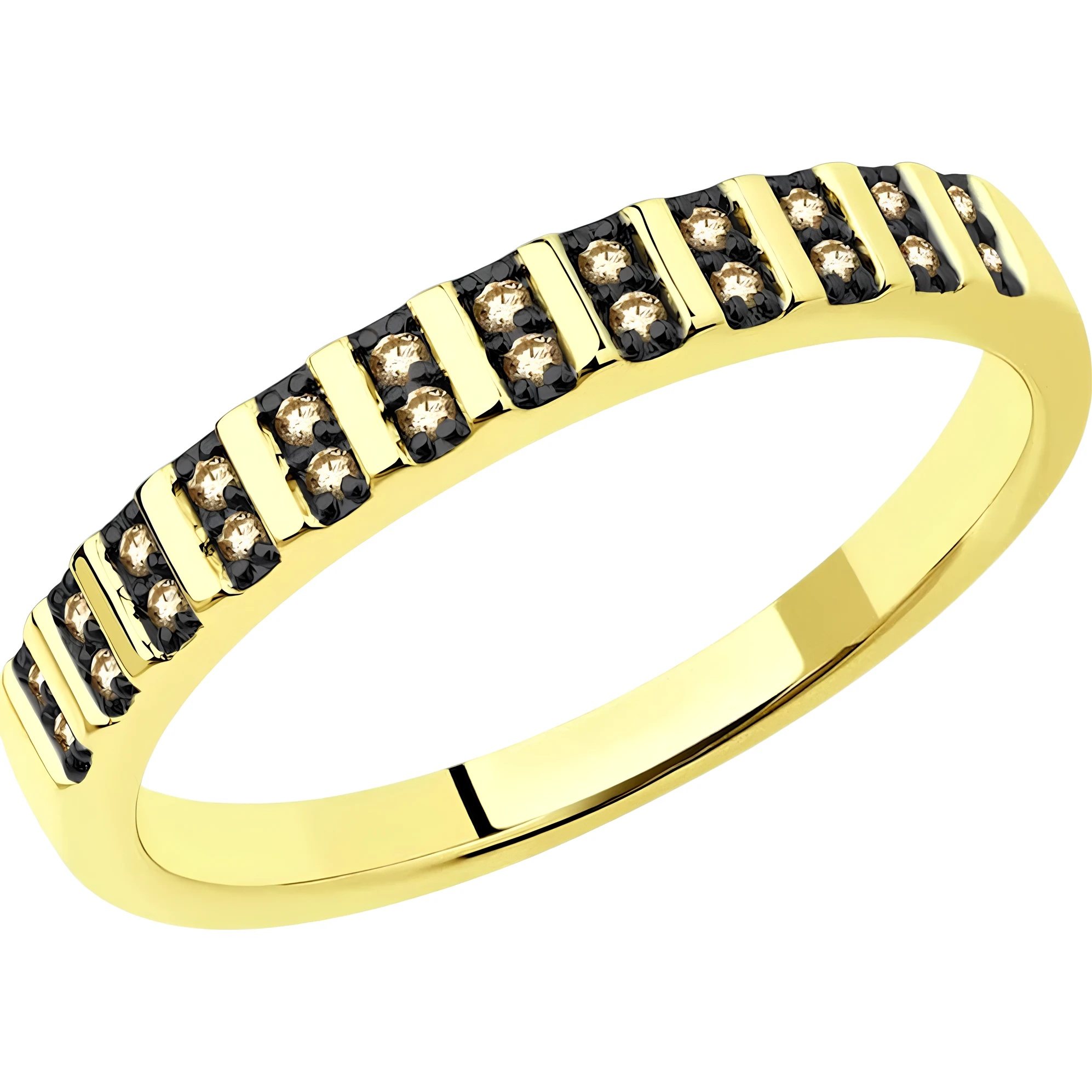 Inel din aur Yellow cu diamante Casa Bosco 1012208-2 2, s.16,5
